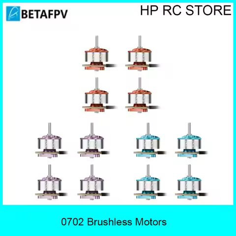 BETAFPV 0702 Brushless Motor 1S High Speed, 25000-36000KV 0.10mm Stator 1.5g for Air65 II Meteor65 T