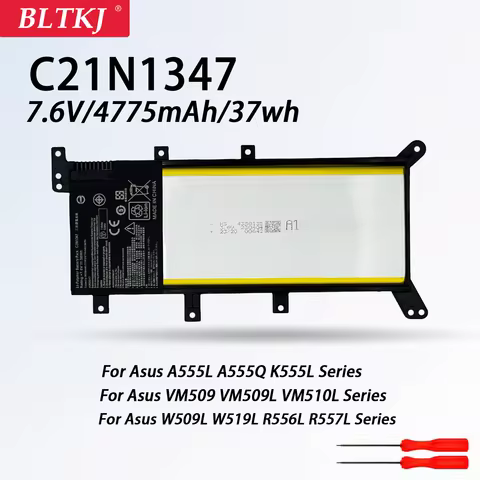 C21N1347 7.6V 37Wh For Asus Laptop Battery X554L X555 X555LJ X555LD X555LP X555LN A555L F554L F555L 