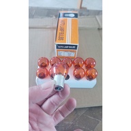 Set of 10 turn signal bulbs PY21W 12V 21W Auto Lamp - straight legs