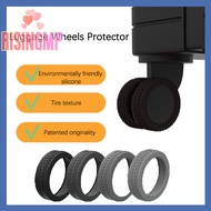 [risingmpS] 8Pcs/set Luggage Wheels Protector Silicone Luggage Accessories Wheels Cover For Most Luggage Reduce Noise For Travel Luggage Sui [New]
