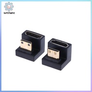 LEFT HDMI-Compatible Adapter 360 Degree Angled U-shaped L Converter Mini HD Male to HDMI Adapter GHT