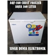 AQUA Chest Freezer Box Freezer 150 Liter AQF-160 PROMO GARANSI RESMI