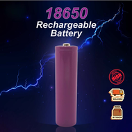 READY STOCK 18650 lithium Rechargeable battery Button Top Rechargeable battery 12000mah
