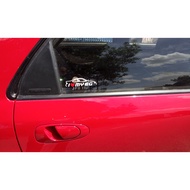 car sticker (2 pcs) i love my honda civic eg eg9 eg8 ferio vtec EG6