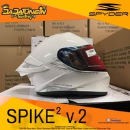 SPYDER Spike 2 v.2 PD Fullface Helmet w/ Free Clear Visor and Spoiler