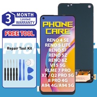 LCD Compatible OLED RENO 4 4G 5G 4F 4 SE 5 5F 5Z 5 LITE 6Z LITE CPH2113 REAL V15 5G X7 8 4G A94 A95 