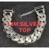 0READY STOCK | Original 925 Silver TP Bangle For Men | Gelang