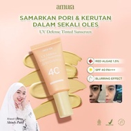 Amura UV Defense Tinted Sunscreen SPF 40 PA+++ Skincare 3in1 Make Up Sunscreen Hybrid Disguise Black