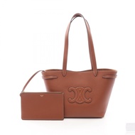 【二手】Celine CELINE托特包 小號 Cabas Anais Cuir Triomphe 121753ENY04LU 棕褐色皮革 小號 Cabas Anais Cuir Triomphe