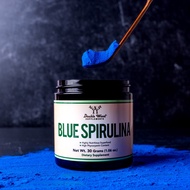 Double Wood Blue Spirulina Powder - Maximum 35% Phycocyanin Content, Superfood from Blue-Green Algae