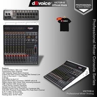 8 Channel Professional Analog Mixer dBvoice Victor-8