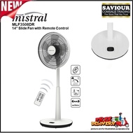 Mistral MLF3508DR 14" Slide Fan with Remote Control