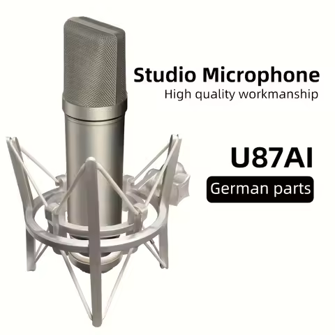 U87Ai Microphone PC gaming Professional Vocal recording Studio Audio interface Equipment Sound cardc