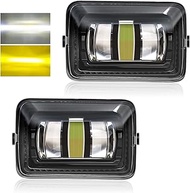 Premium Dual colors LED Fog Light Assemblies For F150 2015-2020 Ford with White and Amber Light, For