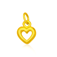 TAKA Jewellery 999 Pure Gold Pendant Heart