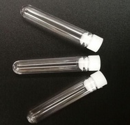 2021 20ML 16x150mm clear plastic test tube with Push caps for scienti