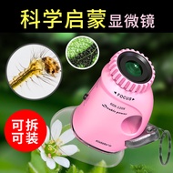 便携式显微镜儿童 中小学生科学实验器材套装手持显微镜实验玩具