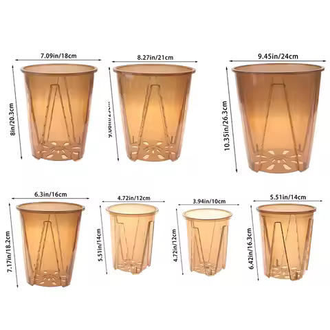 Plastic Orchid Root Control Pots With Holes Transparent Flower Pot Phalaenopsis Orchid Cattleya Plan