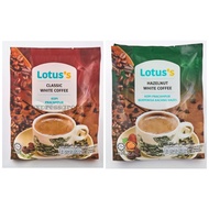 Lotus's Classic / Hazelnut White Coffee Kopi Tesco 15 Sticks x 40g
