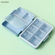 MU  9 Grids Mini Pill Case Plastic Travel Medicine Box Cute Small Tablet Pill Storage Organizer Box Holder Container Dispenser Case n