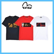 [EVISU] Sequin Hills Logo Reverse EVISU Lettering Short Sleeve T-shirt / EVISU short sleeve shirt /  EVISU t shirt  / evisu korea / Evisu authentic t shirt / korea authentic evisu loose fit hills unisex round t shirt