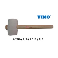 [Ready Stocks] TEMO 🇺🇸  French Style White Rubber Mallets Hammer TMHM31 [0.75LBS /  1LBS / 1.5LBS / 