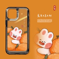 Case for iphone 6 6s 7 8 Plus X XS Max SE 11 12 13 14 15 Pro Max Plus Series Back Cover Rabbit holdi