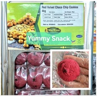 (500gram) Red Velvet Chocolate Chip Cookies Halal Halal Cookies