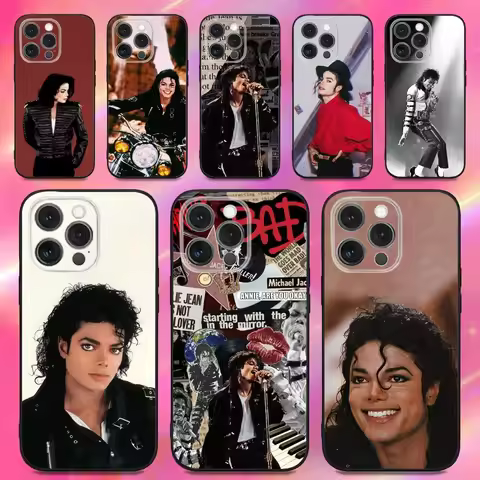 M-Michael J-Jacksons Phone Case For iPhone 16,15,14,13,12,11,Pro,Max,Plus,X,XS,XR,SE,8,7,Mini,Soft S