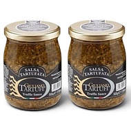[Pack Of 2 Jars] Authentic Black Truffle Mushroom Sauce Juliano Tartufi 500 g X2 Jars Giuliano Impor