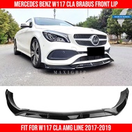 Mercedes benz W117 CLA AMG brabus front lip front diffuser skirt facelift 2016-2020 W117 accessories