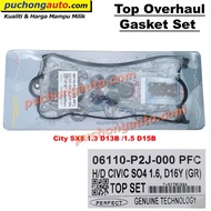 Engine Top Overhaul Gasket Set For Honda City 1.3 1.5 D13B D15B L13A L15A L15Z SX8  SEL TMO T9A CRZ