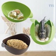 YYS Microwave Vegetable Steamer Omelet Maker Fish Poacher Oven Roaster Cloche Bread Baker BPA Free Silicone Bowl Cooking