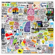 130Pcs/Set ❀ Funny Science Slang - Chemistry & Physics & Biology‌ Mini Diary Manual Stickers ❀ DIY F