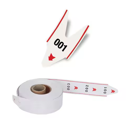 White Ticket Paper Roll Label Receipt for Snail Ticket Dispenser Used in Queue Calling System 2000 T