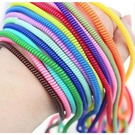 YJG charger cable protector 1 color usb cable wrap spiral cable protector Cable Organizer Cable Prot