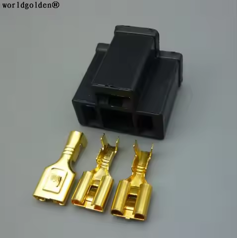 Worldgolden H4 9003 plastic connector Car Head Light Bulb Lamp Harness Socket Plug