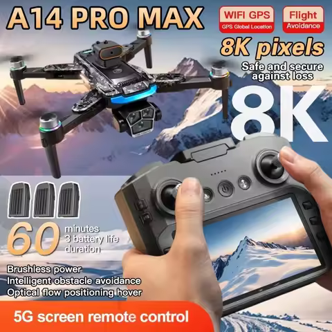For Xiaomi A14Pro max GPS Drone 8K Profesional HD Camera Obstacle Avoidance Brushless Foldable Quadc