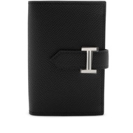 Hermès Black Epsom Bearn Card Holder Palladium Hardware, 2023