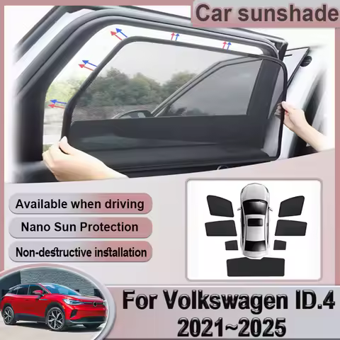 Car Sunshades For Volkswagen VW ID4 ID.4 2021 2022 2023 2024 2025 Sunscreen Window Visor Coverage Su