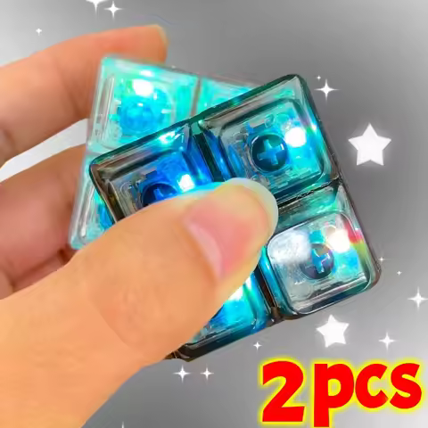 1/2Pcs Decompression 4keys Fidget Keychains Stress Anxiety Relief Finger Games Keyboard Backpack Han
