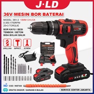 Ready stok !! JLD Mesin Bor Baterai cas 10mm jld tool Impact Bor
