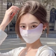 laamei MJartoria Ice Breathable Sunscreen Mask Women Face Mask Summer Gradual Powder Blusher Mask Thin Breathable UV Resistant Eye Protection