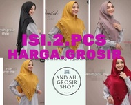 DISCON GILA PAKET 5 .PCS HIJAB MODEL TERBARU TERLARIS MASAKINI KERUDUNG RENDA JAMILAH