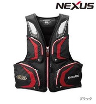 Shimano NEXUS 救生衣 VF-142N（黑 XL ）