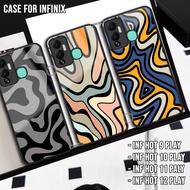 Glossy Softcase For hp INFINIX HOT 9 PLAY 10 PLAY 11 PLAY 12 PLAY Latest Striped Motif Hardcase Glas