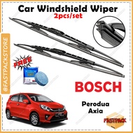 For Perodua Axia BOSCH ADVANTAGE Wiper Front FREE Windshield Tablets Wiper Cermin Kereta DIY Origina