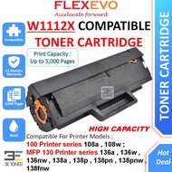 W1112X 1112X 110X W1112A 1112A 110A Toner Cartridge Compatible for 108a 108w mfp 136a 136w 136nw 138