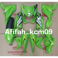 COVERSET HONDA Dash 110 (V1)/110 dash Pearl green colour/HLD/Sticker Original Vietnam/Set Tampal/Dash V1/Green