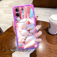 WAREHOUSE CLEARANCE SOFTCASE VIVO Y29 4G 2025 VIVO Y19S 2025 FASHION CASE CAT MOTIF WALLPAPER - CASE